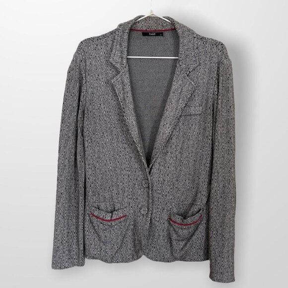 Tart Jackets & Blazers - Soft Knit Tart Blazer Size M Black & White Chevron